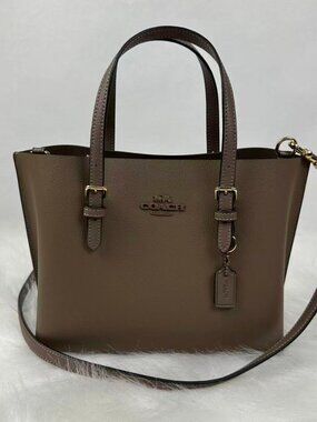 Coach Mollie Tote Bag 25 Crossbody In Leather/Gold/Dark Stone CV966 NWT